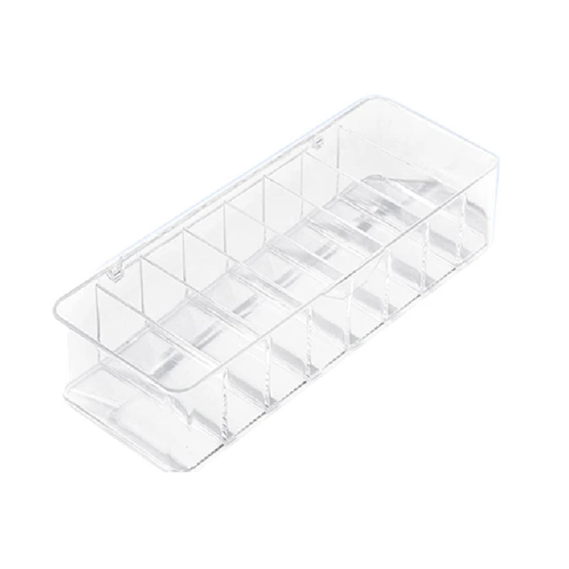 1 Piece Charging Line Cable Storage Box Transparent Data Line Storage Container For Desk Stationery