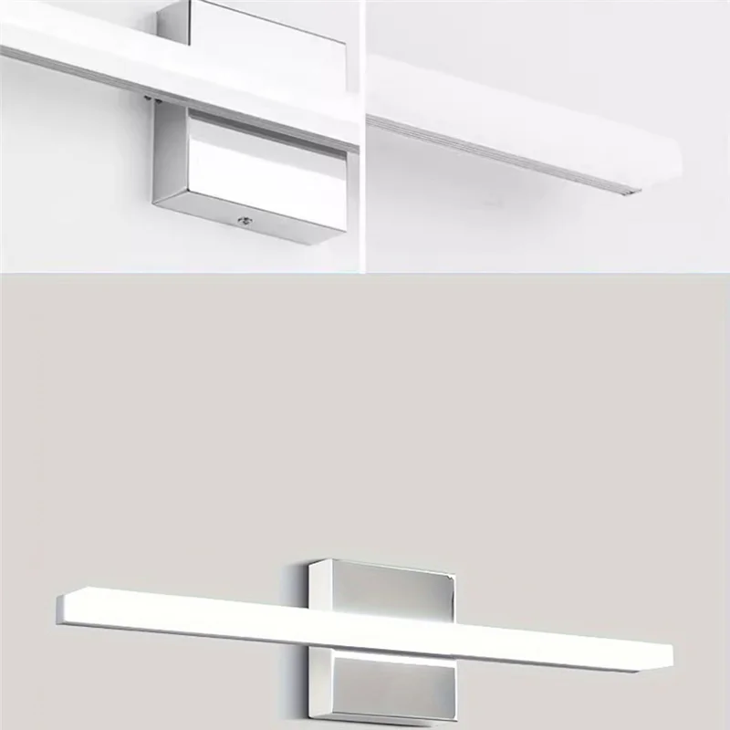 

A27F-Brushed Dimmable Lights For Bathroom Vanity Light Bar, Modern LED Lighting Fixtures Above Mirror 16" Inch 8W