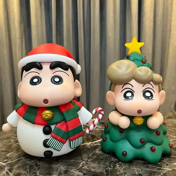 New Christmas Crayon Little Novice Snowman Little New Christmas Tree Little Aoi Tide Play Model Desktop Ornament Doll Doll Gift