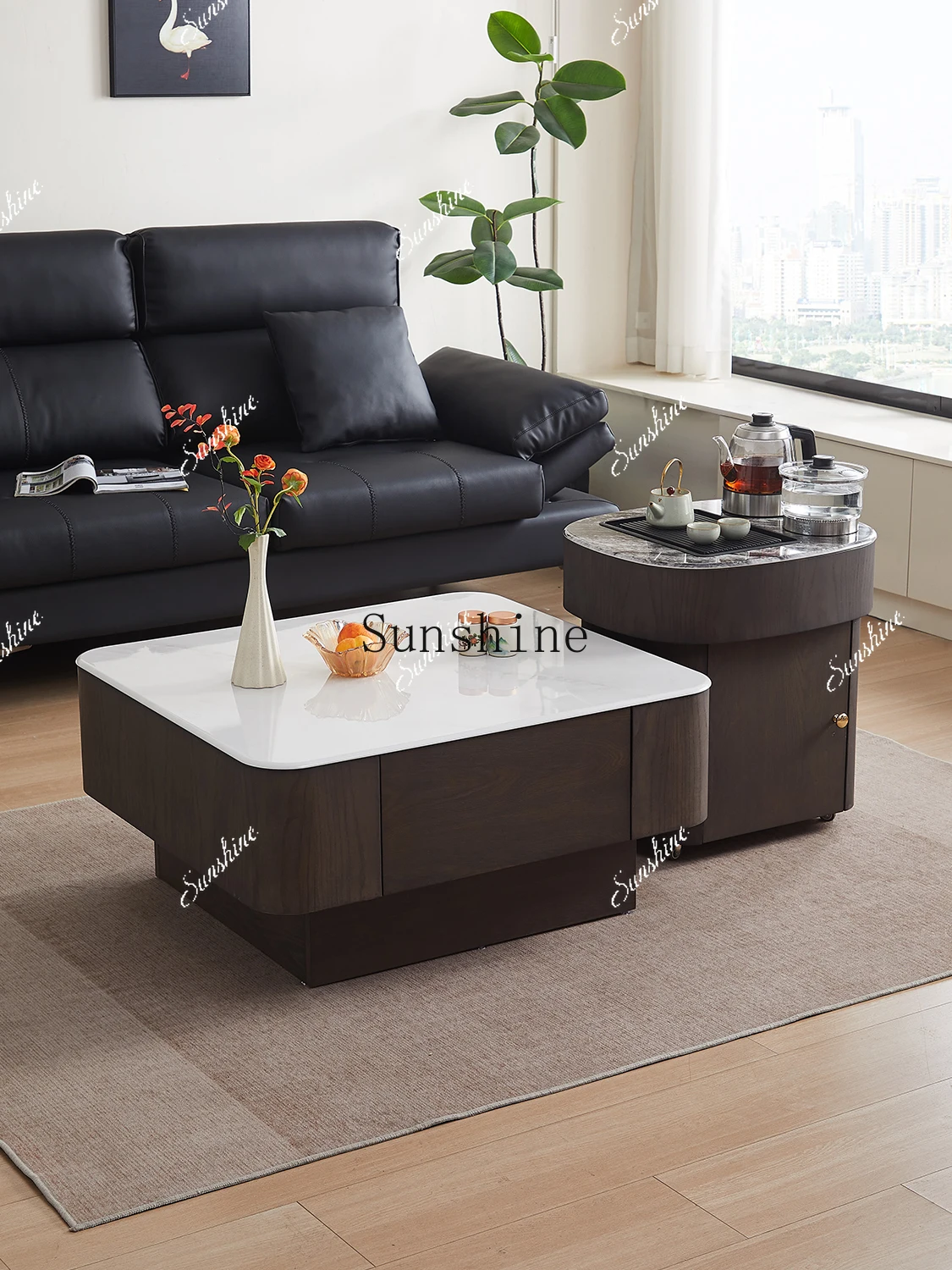 Light luxury movable small table integrated living room household tea making machine  FT