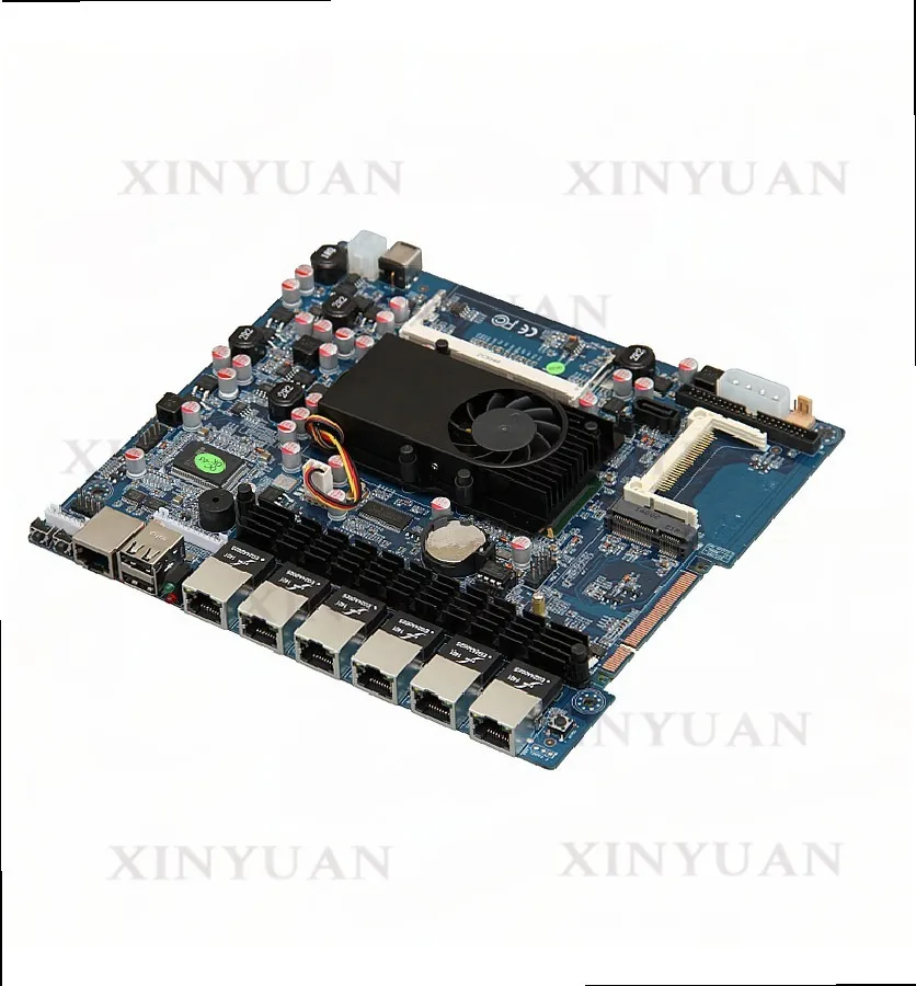 ATOM D525 Computer Motherboard Firewall with 6 LAN Ports