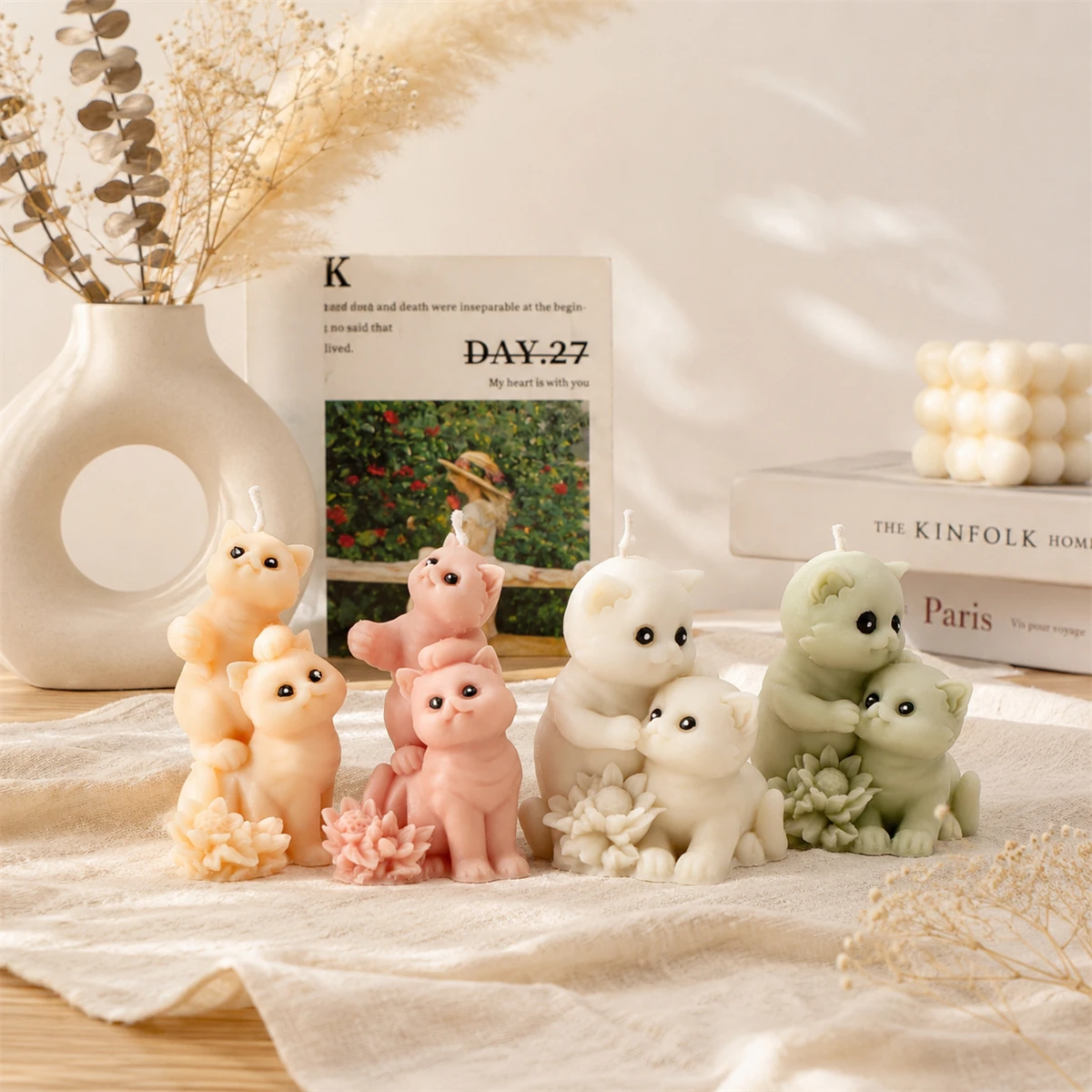 Molde de Silicone 3D de Gato F - Candle Making Tips avaliação e preço
