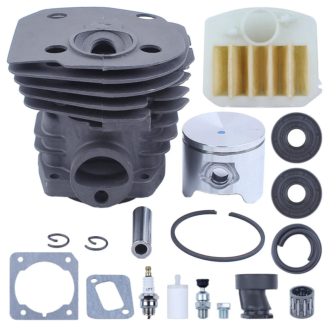 44mm Cylinder Piston Kit For Husqvarna 346XP 350 351 353 Chainsaw Gasket Filter