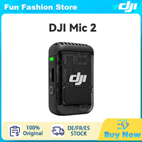 DJI Mic 2 Wireless Microphone with Intelligent Noise Cancelling 32-bit Float Internal Recording Optimized Sound 250m Range