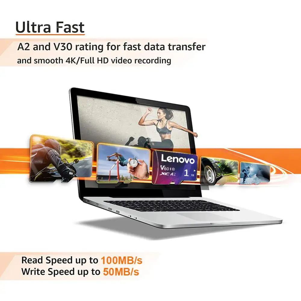 Lenovo 2TB SD Memory Card 1TB 512GB SD Card 256GB Ultra-fast Transfer Micro TF SD Card 128GB Cartao De Memoria For Phone PC