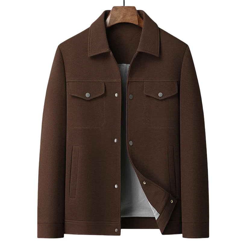 

New Men's Fashion Fashion Classic Business Travel Trend Solid Color British Style Outdoor Travel Work Executive Casual Jacket