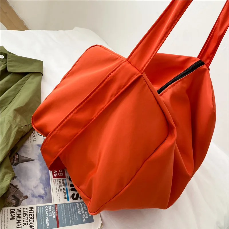 Sports Wind Large Capacity Oxford Cloth Bag 2024 New Lightweight Single Shoulder Fitness Bag Fashion Casual Simple Crossbody