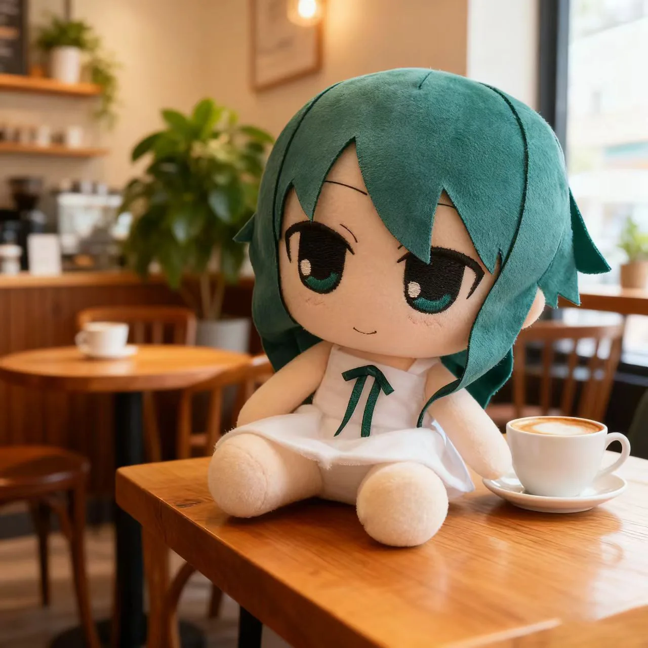 Muñeco de Peluche Saya No Uta, Personaje de Anime, Fufu, Lindo Juguete de Peluche de Dibujos Animados, Muñeco de Algodón en Pose Sentada, Decoración del Hogar, Regalos Coleccionables