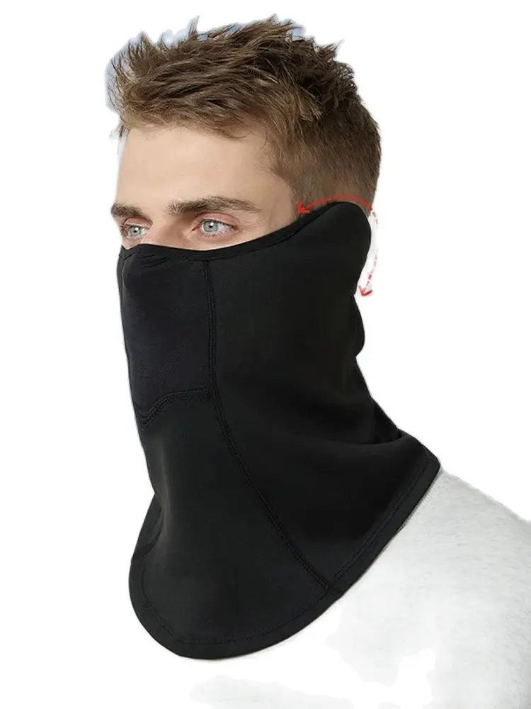 AliExpress NONE winter cycling warm mask outdoor mask thick cold-proof neck collar face protection neck cover fleece thickened head cover men an