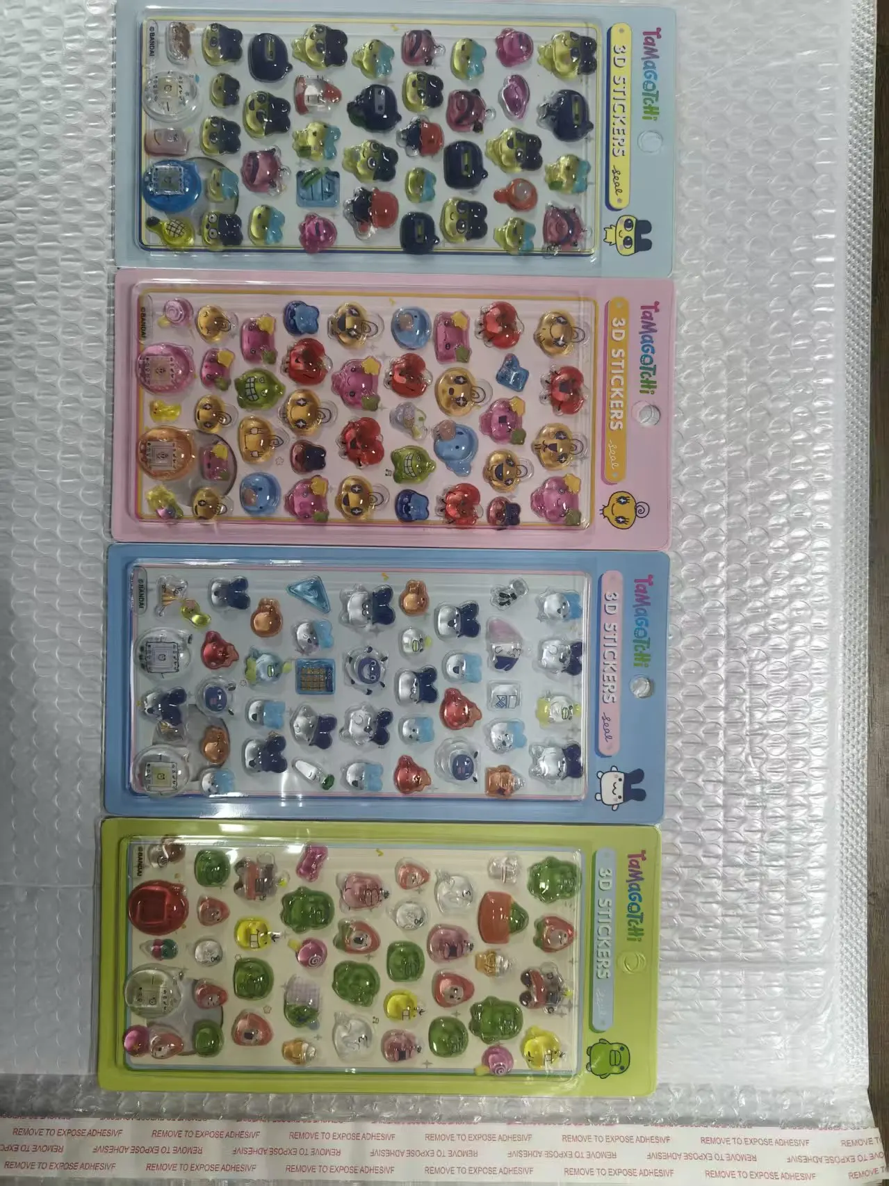 

2026 Kawaii Tamagotchi Cartoon Stickers Creative Phone Case Transparent Account Material for Friend Birthday Gift