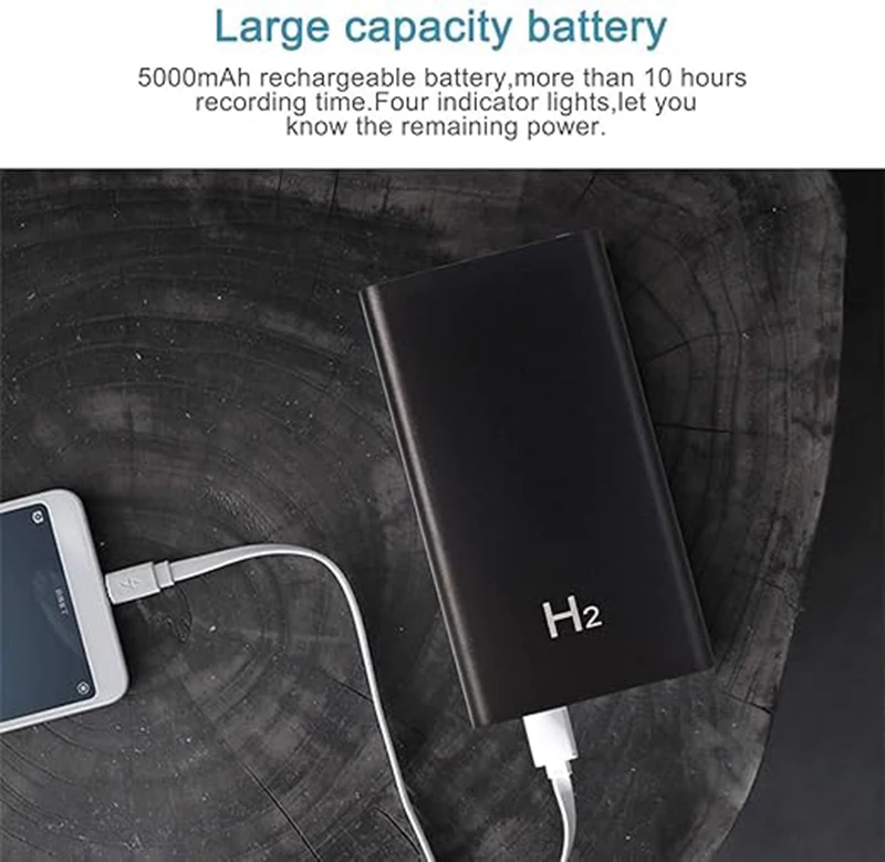 H2 Power Bank 5000mAh Long Battery Power Bank Connector Type USB image 5