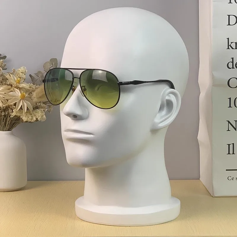 

White Male Mannequin Head for Wigs Hat Display Stylish Durable Wig Stand