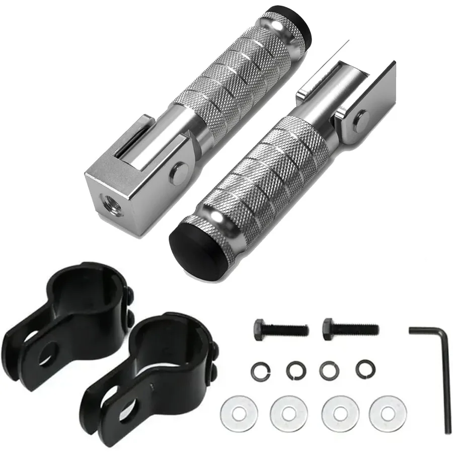 

M8 подножки для мотоцикла, 90-градусные складные подножки, противоскользящая подставка для ног с ЧПУ, универсальная подходит для Yamaha Honda Suzuki Aprilia Electri