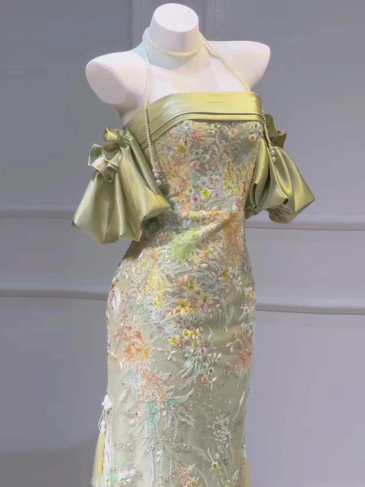 

Роскошное свадебное платье Ele Engagement Dr, новый китайский утренний халат для женщин для свадебного банкета