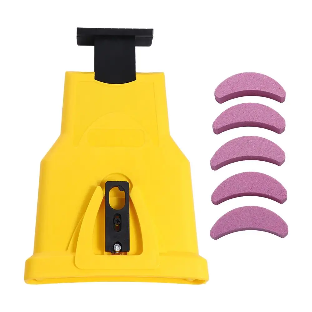 Fast Saw Chain Sharpener Chainsaw Chain Sharpen Chain Saw Bar-Mount Crescent Chainsaw Sharpening for Guide Chain