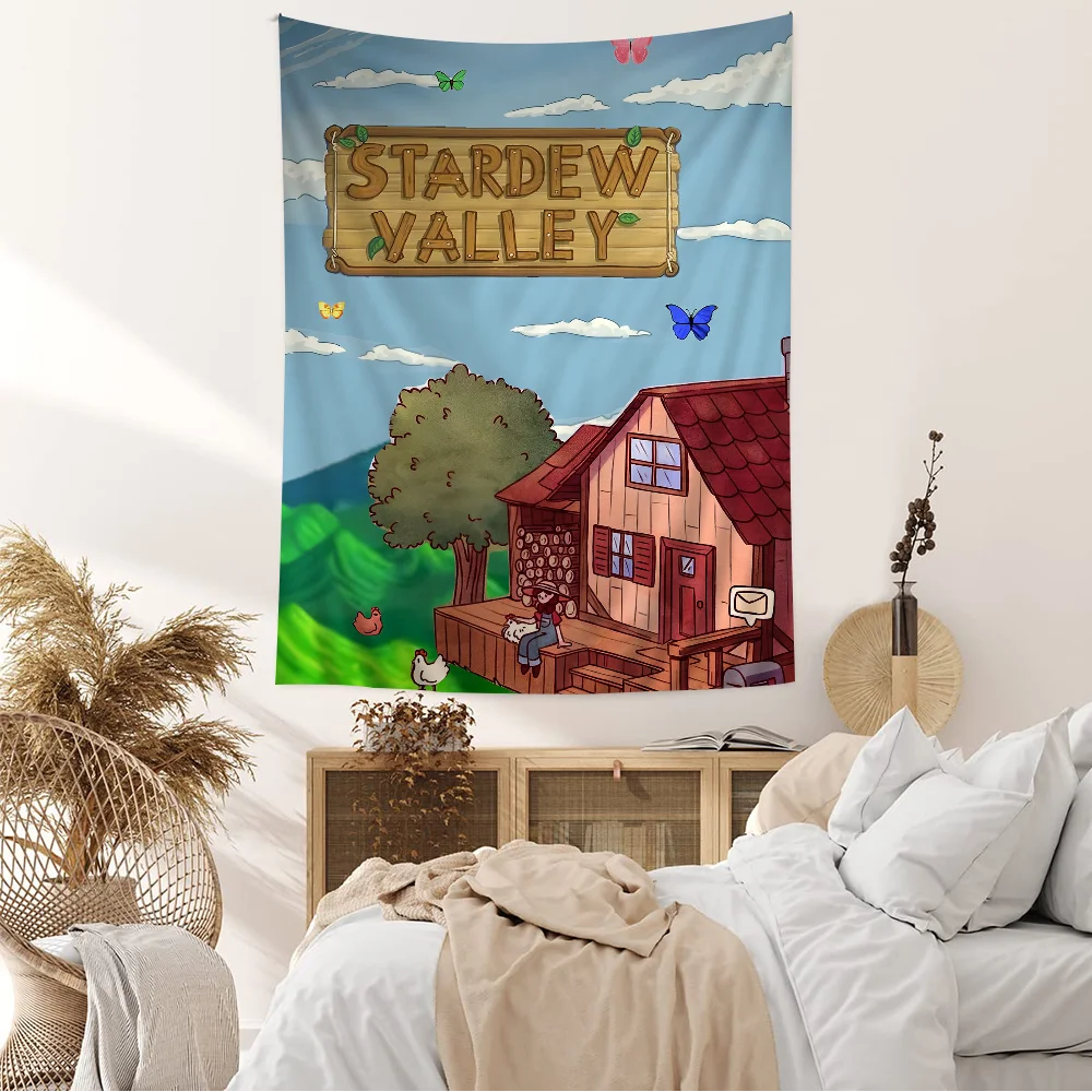 Game Stardew Valley DIY Wall Tapestry for Living Room Home Dorm Decor Wall Art Decor