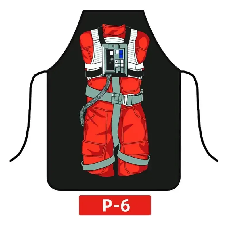 Star Wars Darth Vader Cartoon Digital Printing Women Men Kitchen Cooking Anti-Fouling Waterproof Apron