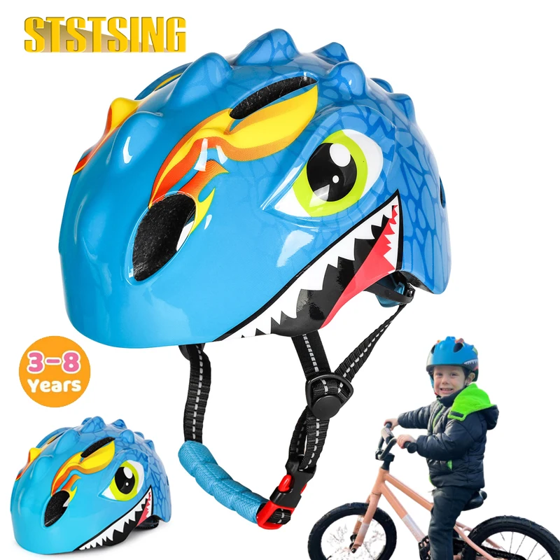 1PCS Toddler Kids Bike Helmet Lightweight 3D Children Bicycle Helmet for Boys and Girls Age 3-8 for Multi-Sport Scooter Cycling