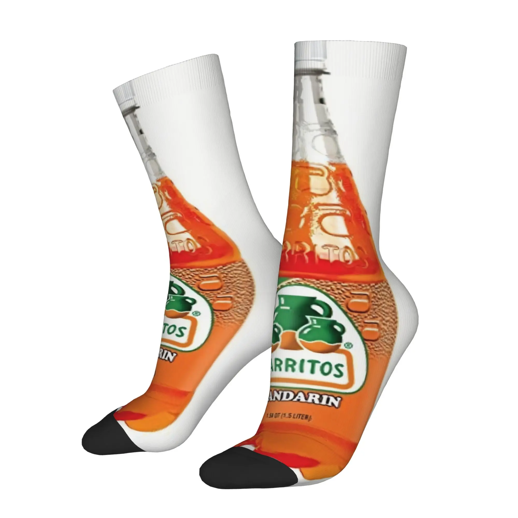 

Забавные носки jJarritos jJarritos Mandarin Bottle Rock с бесшовным принтом, мужские повседневные носки