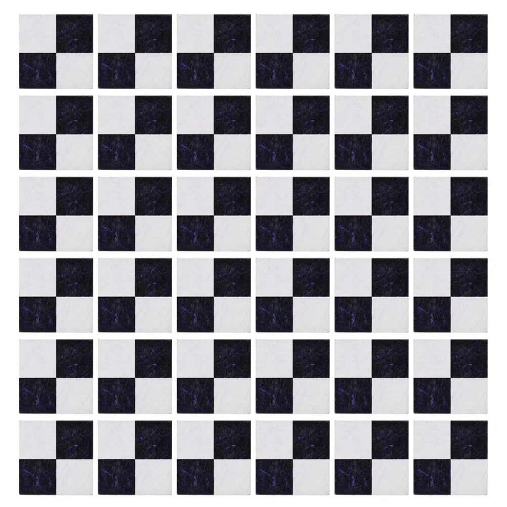 45pcs Mini Wooden Checkered Floor Tiles for DIY Micro Landscape Dollhouse Accessories