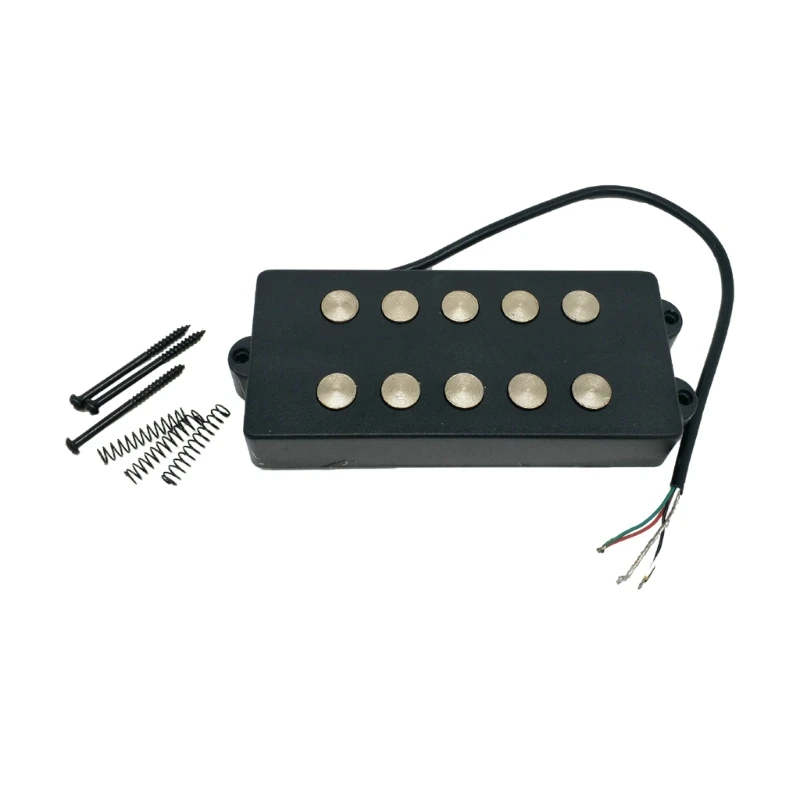 

Mini 5-Strings Bass Pickup with Mounting Screws Guitar Bass Pickups Neck Pickups X5QF