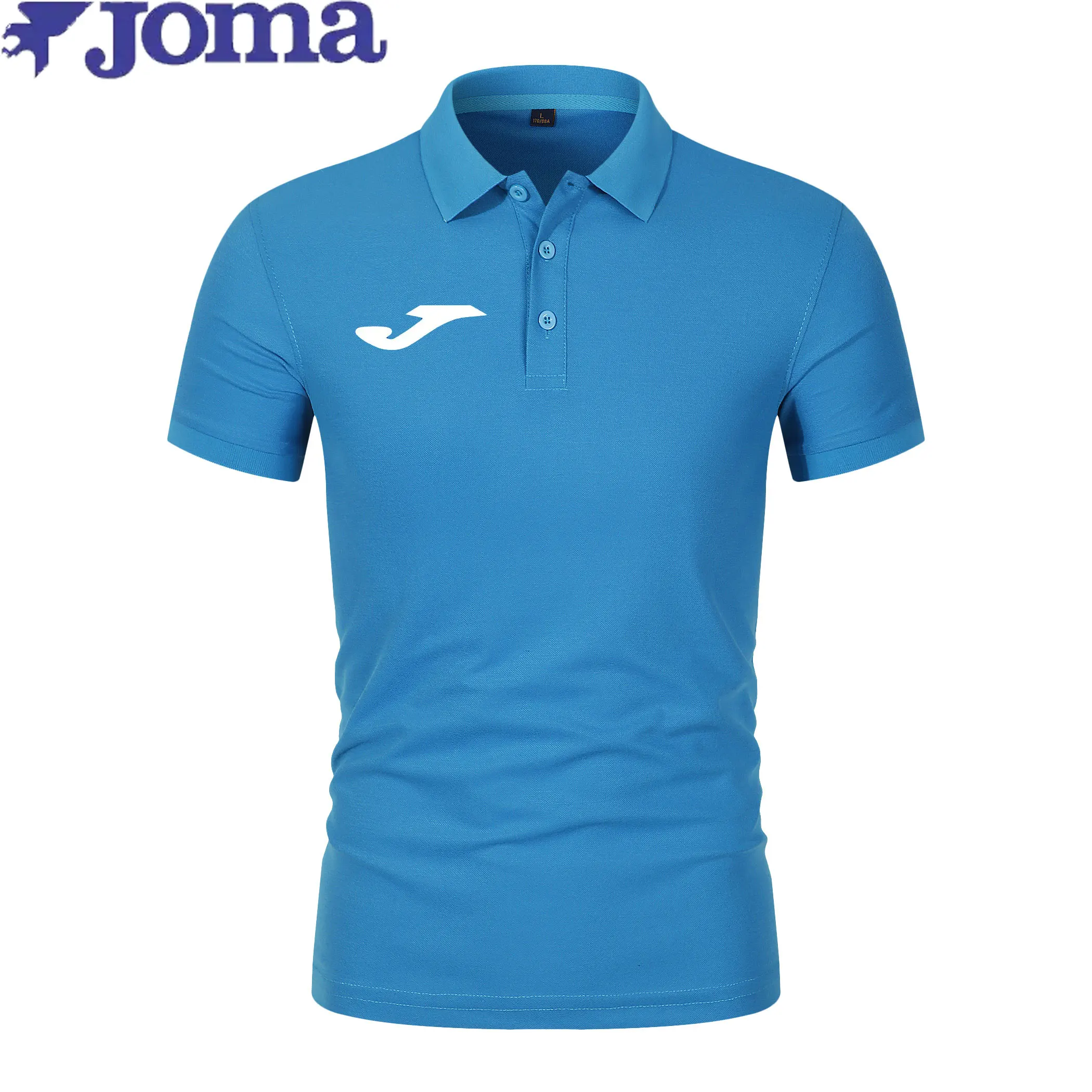 The 2026 new joma brand men's short-sleeved Polo shirt features fashionable prints, a classic, casual and well-fitting solid-col