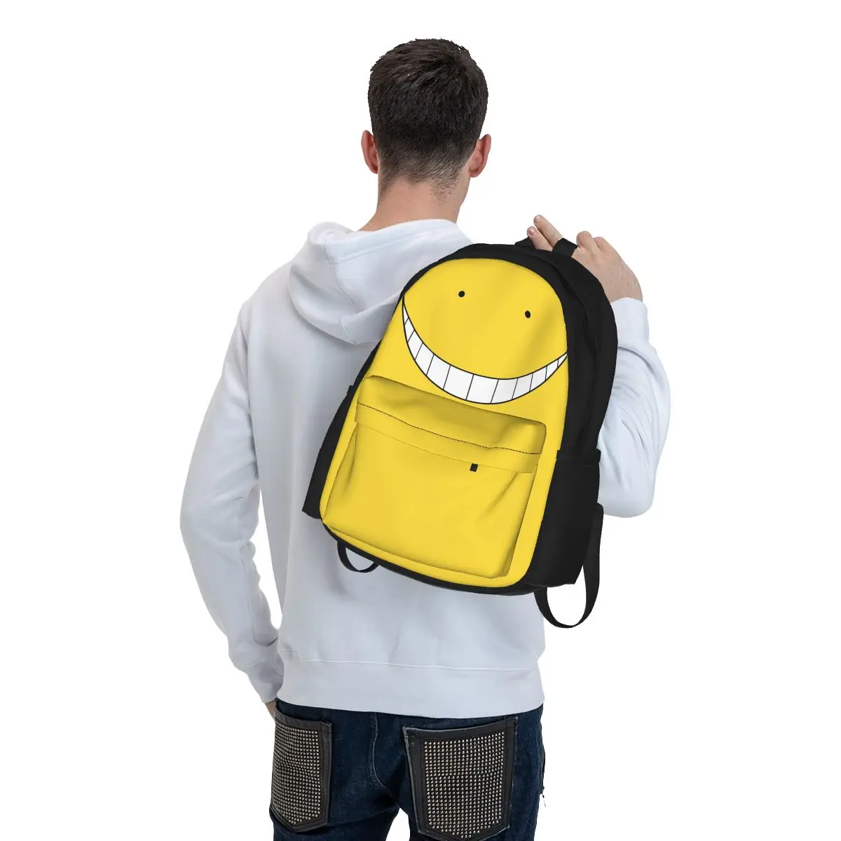 Mochila escolar com polvo koro sensei para menino e menina, mochila escolar, bolsa de ombro de viagem