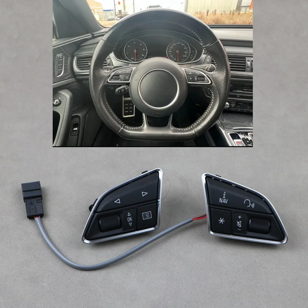 8U0951523H Steering Wheel Multi Function Control Switch Button Genuine For Audi A1 A6 Avant C7 A7 2015-2018 Q3 2012-2018 RS