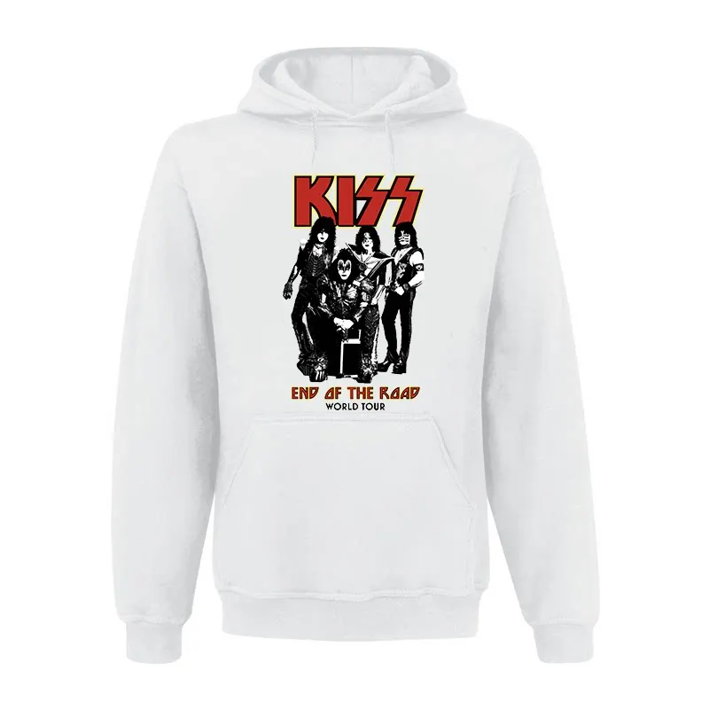 Nova Camiseta da Banda KISS da Tour Alive in 1979, Moletom Grosso com Capuz e Manga Longa