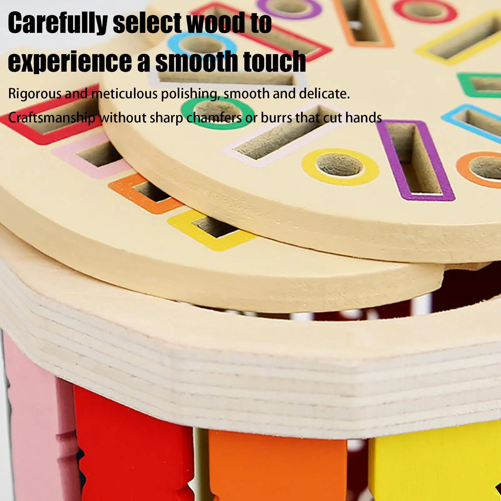 Giocattoli per lo smistamento dei colori per bambini Giocattoli educativi per l'apprendimento sensoriale in legno con motore fine per ragazzi e ragazze Viaggi a casa