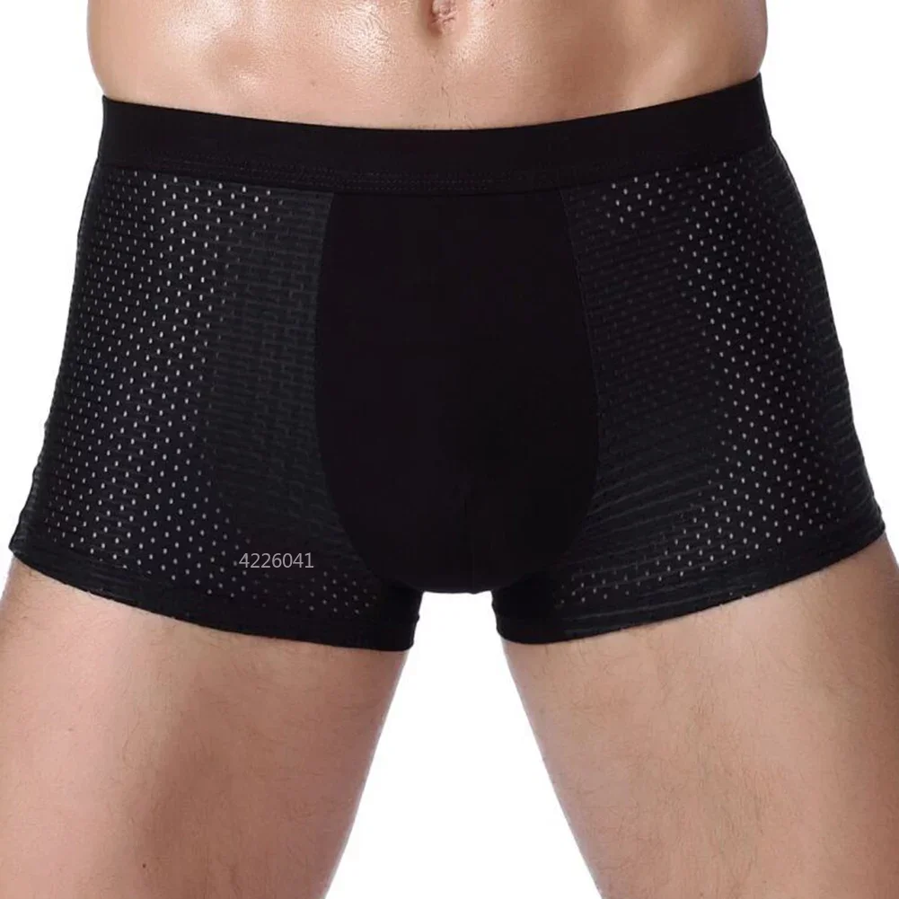 Fashion Ice Mesh Underwear for Men Comfortable Breathable Sweat Wicking Men\'s Boxers Summer Men\'s Underpants