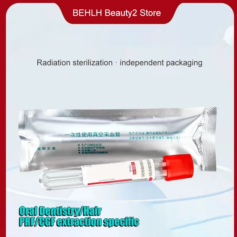 Tubo vuoto da 10 ml per estrazione PRF in plastica per estrazione del sangue senza additivo CGF
