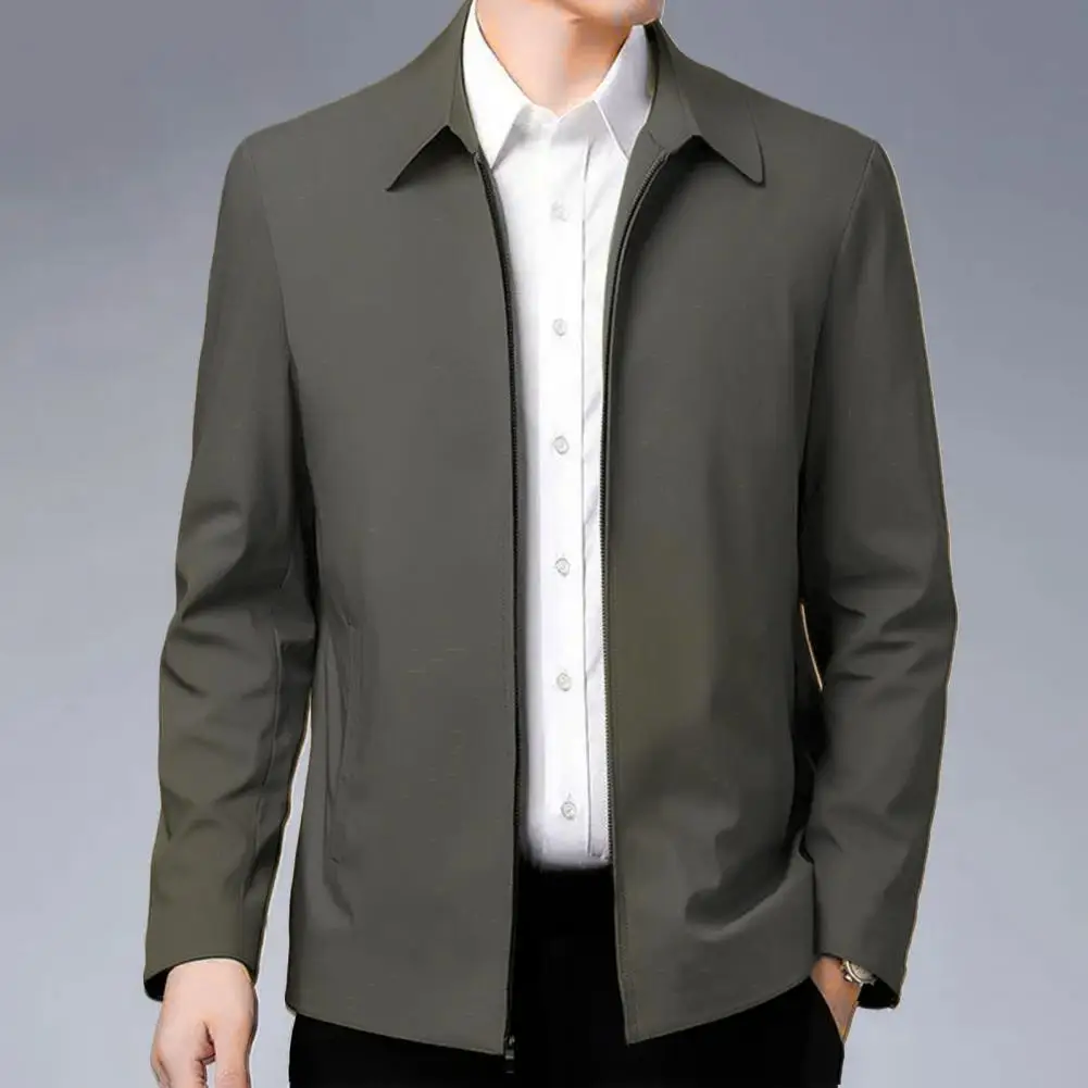 

Male 2024 New Men's Middle-aged Elderly Jackets Plus Size Spring Blazer Solid Autumn Business Formal Casual Jacket Dad Suit