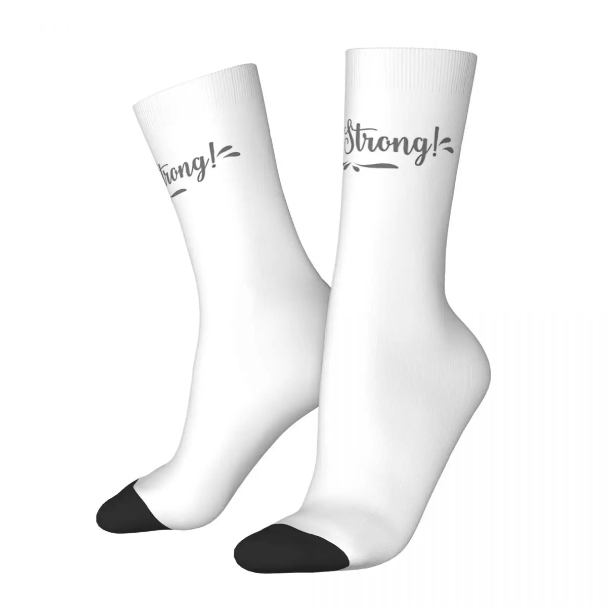 Calcetines deportivos antideslizantes para hombre y mujer, medias con diseño loco, motivacional, Unisex Be Strong, Be Different Be Proud, para invierno