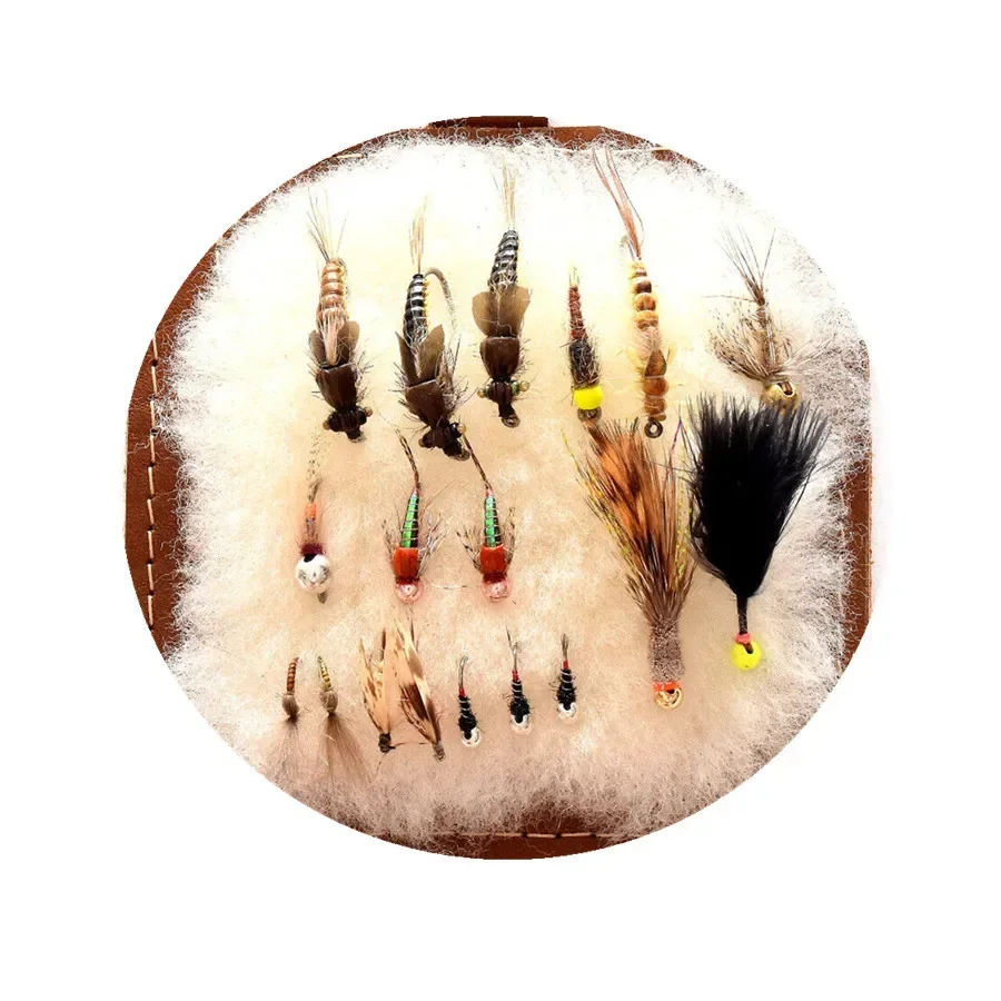 Sheepskin Fly Fishing Patch with Clip, Fly Dryer