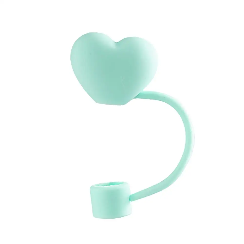 10mm Straw Covers Cap Compatible For Stanley 30&40 Oz Tumbler Cute Heart-shaped Reusable Drink Straws Covers Kitchen Tools P5M9