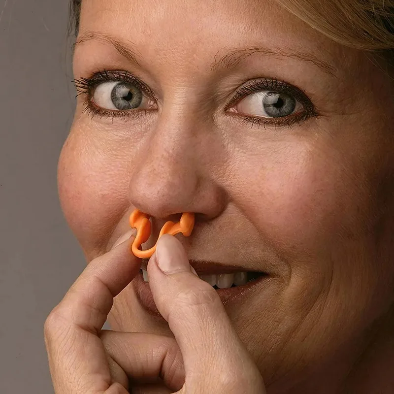 2pcs Mini Stop Snoring Device Silicone Elastic Nose Clip Anti-Snoring Supplies To Prevent Snoring Good Sleep
