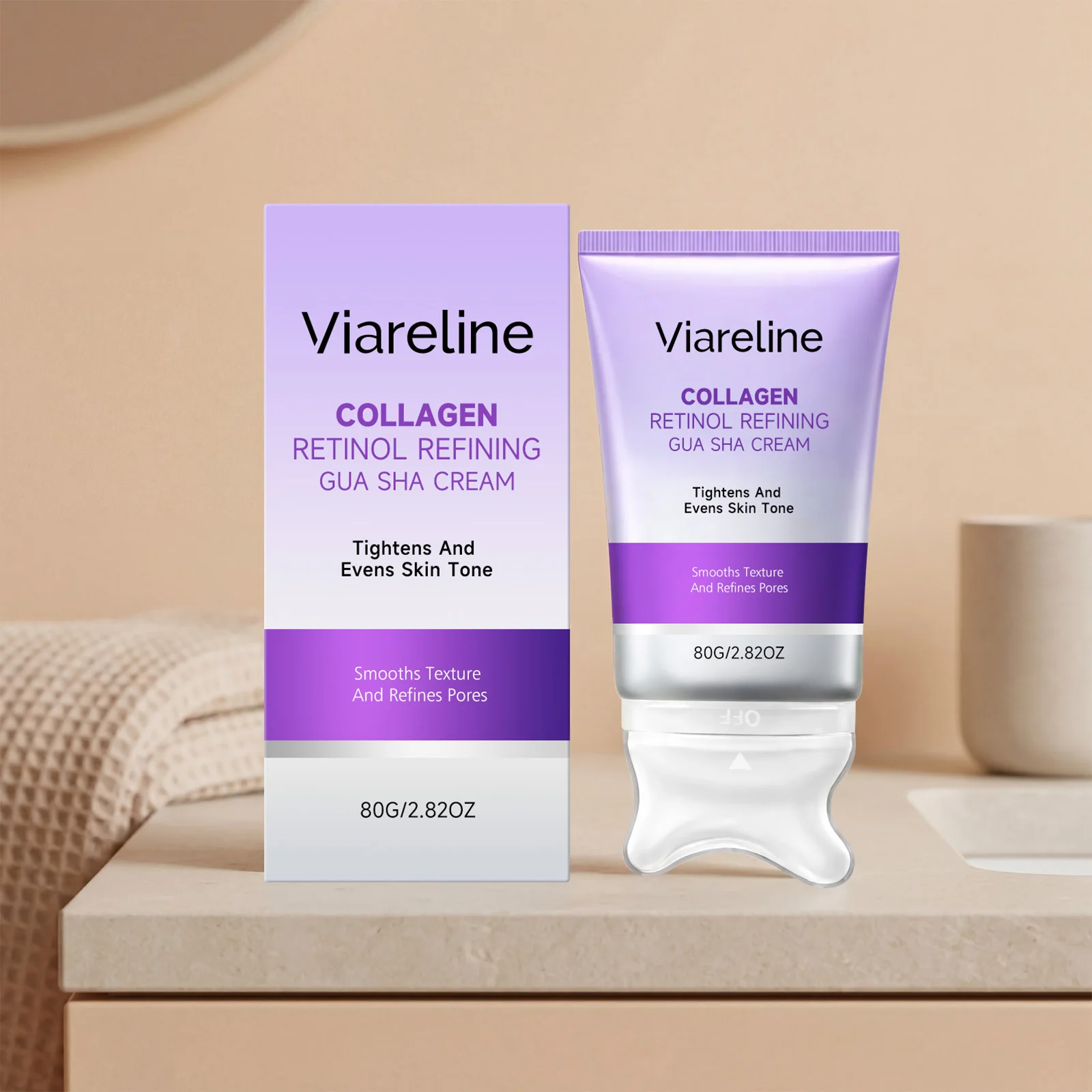 Cream Gua Sha Retinol Collagen Cream Gua Sha Cream Lifting Facial Contouring Shaping Skin Elasticity Enhancement V-Line Jawline