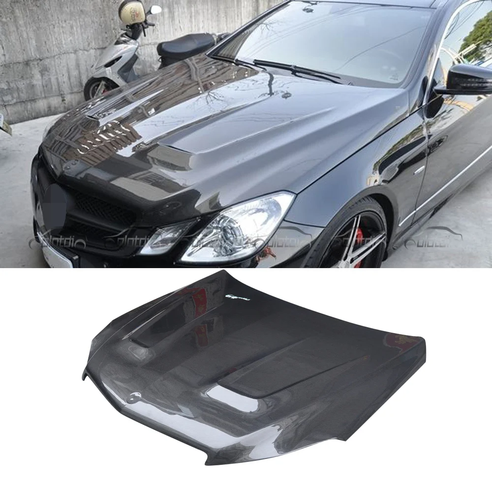 

For Car Parts Carbon Front Air Vent Engine Hood Bonnet Cover For Mercedes Benz E Class W207 E300 E350 E63 Coupe