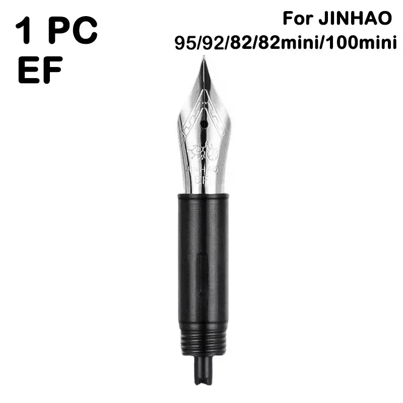 Imagem -02 - Jinhao Caneta Tinteiro Ponta para 9019 X159 82 100 9056 9036 Série Papelaria Material de Escritório Escolar Cor Prata Preta