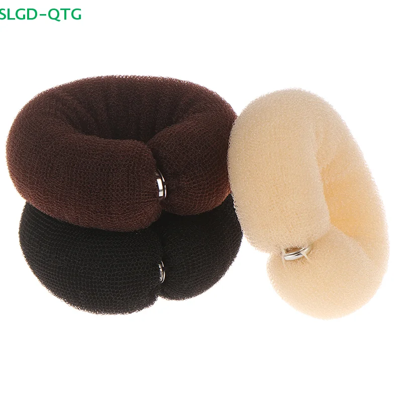 3Colors Fashion Elegant Hair Bun Donut Foam Sponge Easy Big Ring Hair Styling Tool Hairstyle Hair Accessories For Girls Women