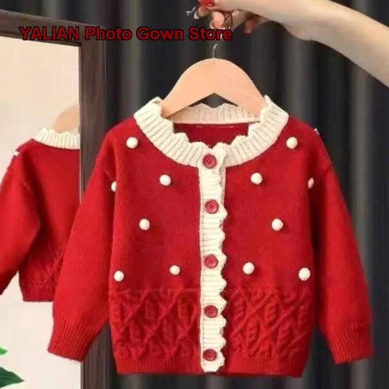 Girls Infants Knit Cardigan Girls Outerwear Children Lightweight Layer Baby Kids