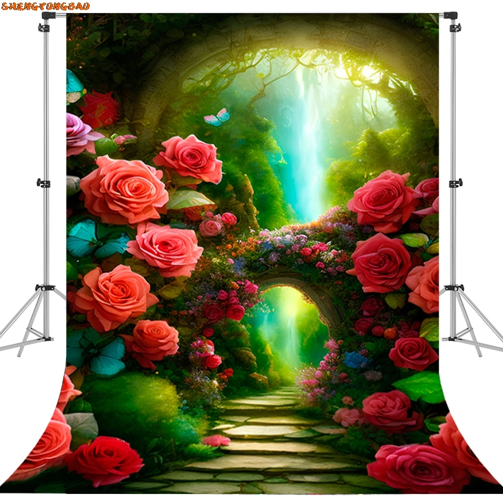 Фон для фотосъемки лес джунгли лес мечтательная страна чудес искусство портрет Декор для фотосессии реквизит фон для фотостудии