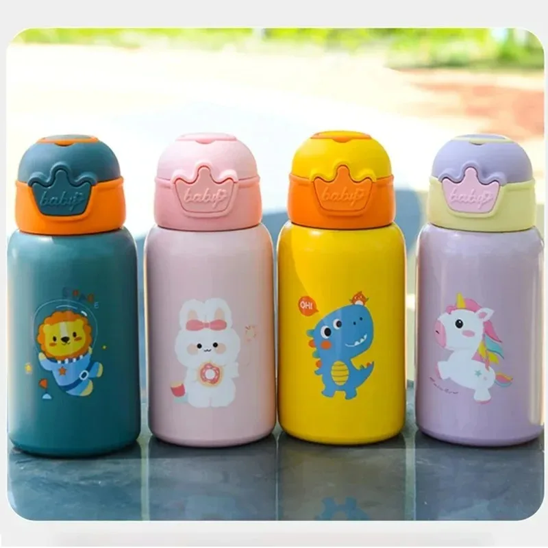 500ml Kids Unicorn Thermos Bottle Cartoon Cute Children\'s Thermal Water Bottle Stainless Steel Thermos Mug For Student Water Cup