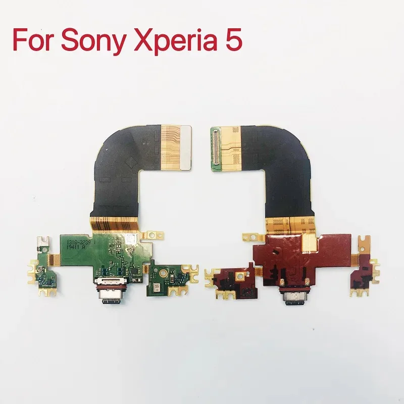 USB-зарядное устройство Type-C, порт для зарядки, разъем для док-станции, гибкий кабель для Sony Xperia 5 X5 J8210 J9210, замена