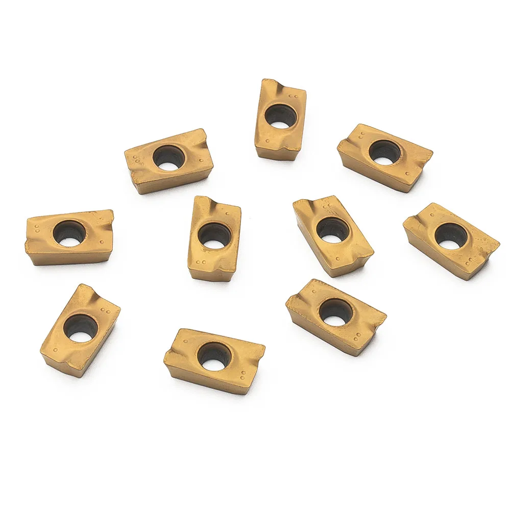 Golden APMT1604 DP5320 Blade Indexable CNC Carbide Insert Parts 10pcs/kit 16x9x5mm 25R0.8 Accessories New Useful