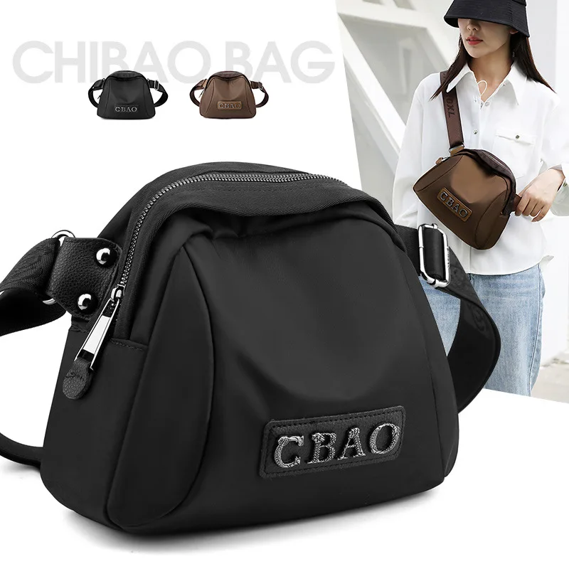 Bolsa tiracolo feminina de ombro único, bolsa de lona, bolsa versátil para cintura, concha oxford, esporte de lazer, nova moda