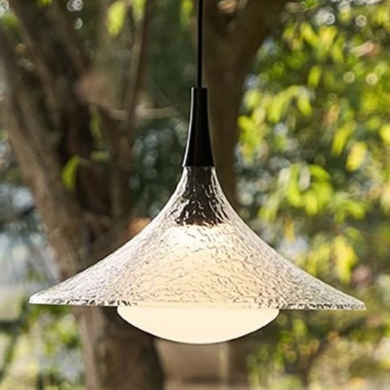 Nordic Simplicity Glass Pendant Lights for Restaurant Study Atmospheric Book Reading Lights Metallic Luster Interior Luminaires