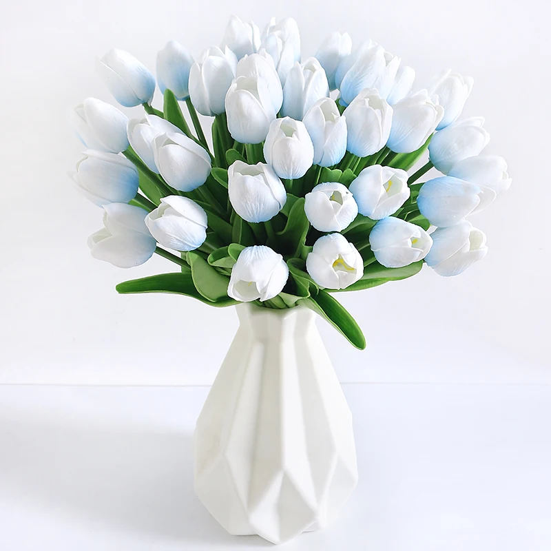 5/10 Stück künstliche Tulpenblumen, 33 cm, künstliche Blumen für Zuhause, Innendekoration, Hochzeit, Brautdekoration, DIY-Vasenzubehör – Detail 17