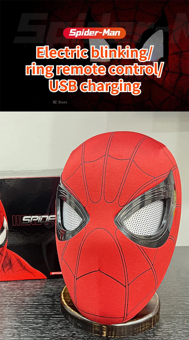 スパイダーマン マスク 目のパーツ付き スパイダーマン マスク 目のパーツ付き スパイダーマン マスク